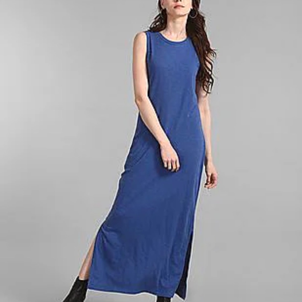 Gap denim blue maxi dress